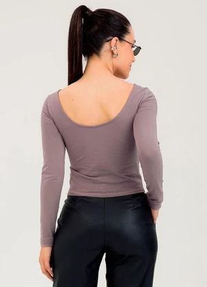 Cativa - Blusa em Cotton Lilás - CATIVA