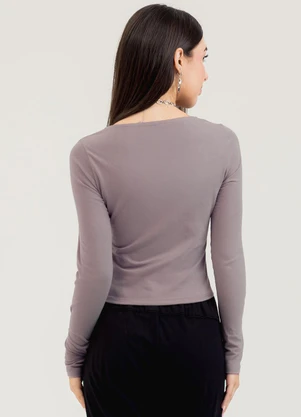 Cativa You - Blusa em Cotton  Lilás - CATIVA YOU