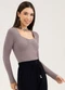 Cativa You - Blusa em Cotton  Preto - variação: Lilás