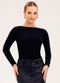 Cativa - Blusa em Cotton Lilás - variação: Preto