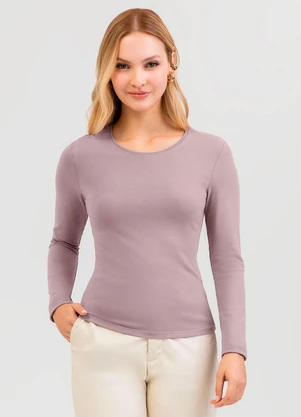 Cativa - Blusa em Cotton Roxo - CATIVA
