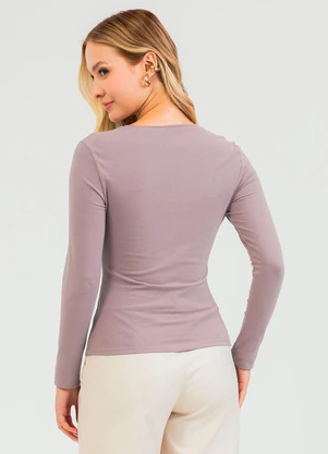 Cativa - Blusa em Cotton Roxo - CATIVA