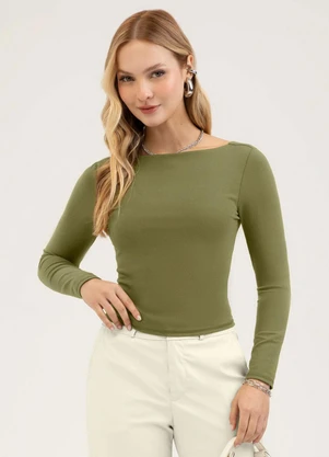 Cativa - Blusa em Cotton Verde - CATIVA
