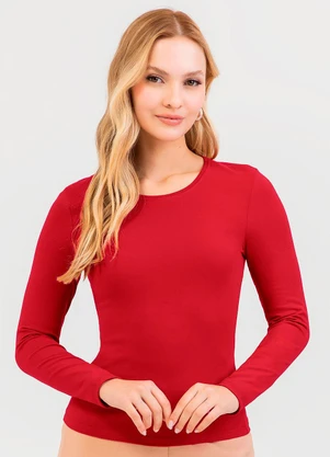 Cativa - Blusa em Cotton Vermelho - CATIVA