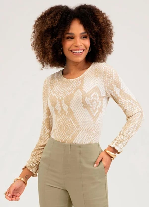 Cativa - Blusa em Crepe  Branco - CATIVA