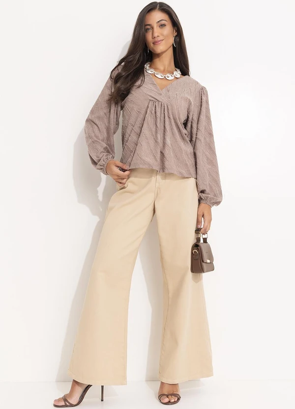 Quintess - Blusa  em Malha Jacquard com Textura 4