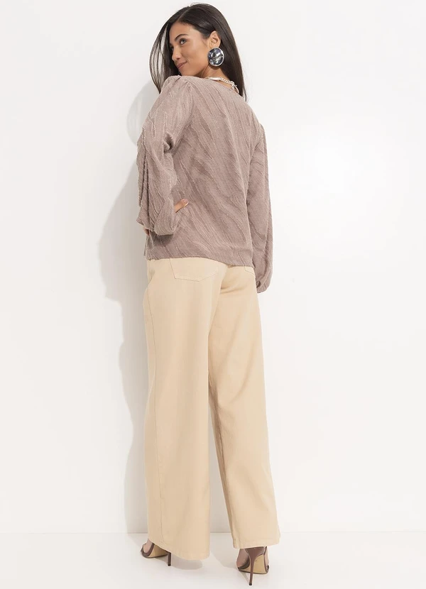 Quintess - Blusa  em Malha Jacquard com Textura 3