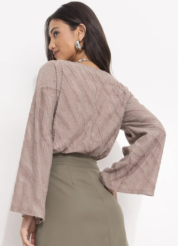 Quintess - Blusa  em Malha Jacquard com Textura. 2