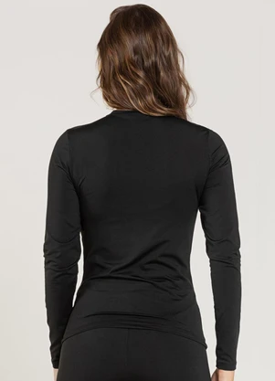 Just Basic - Blusa em Malha Térmica Preto - JUST BASIC