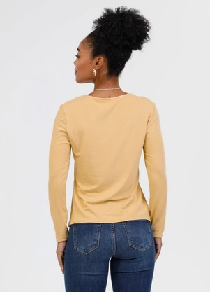 Habana - Blusa em Misturinha Amarelo  - HABANA