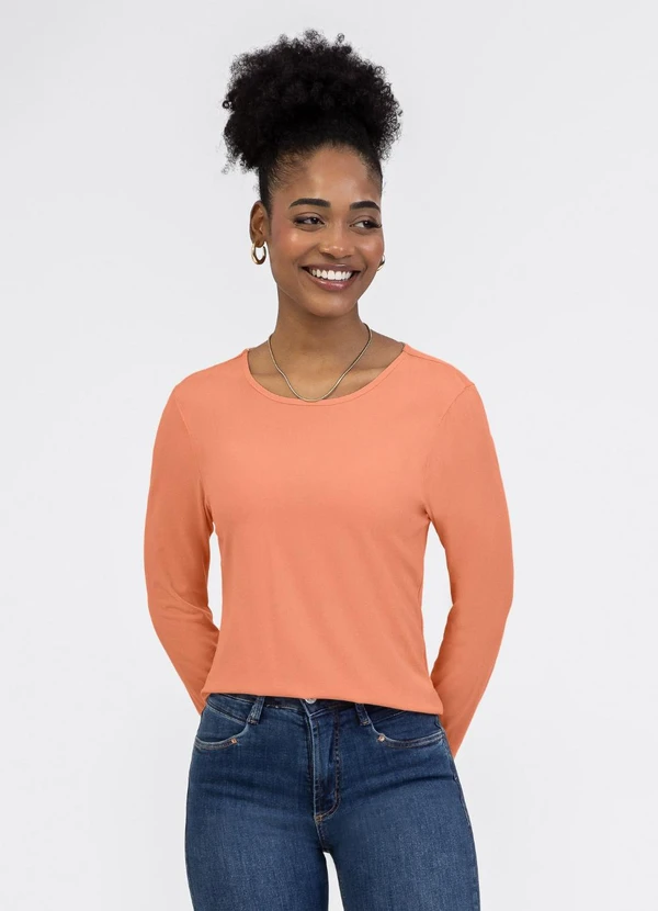 Habana - Blusa em Misturinha Laranja