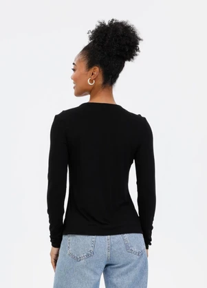 Habana - Blusa em Misturinha Preto - HABANA