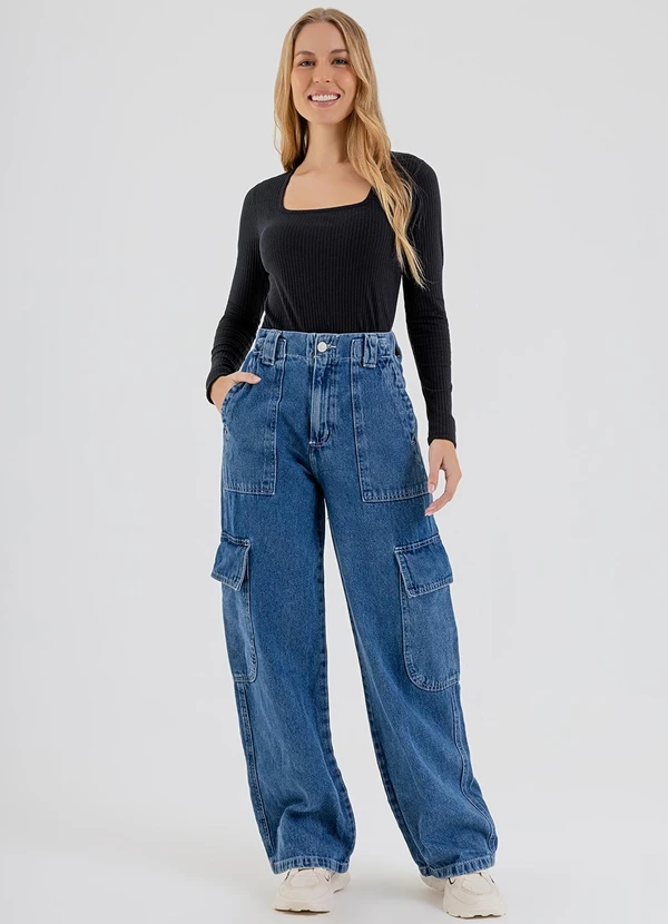 Just Basic - Blusa em Ribana Canelada Preto 3