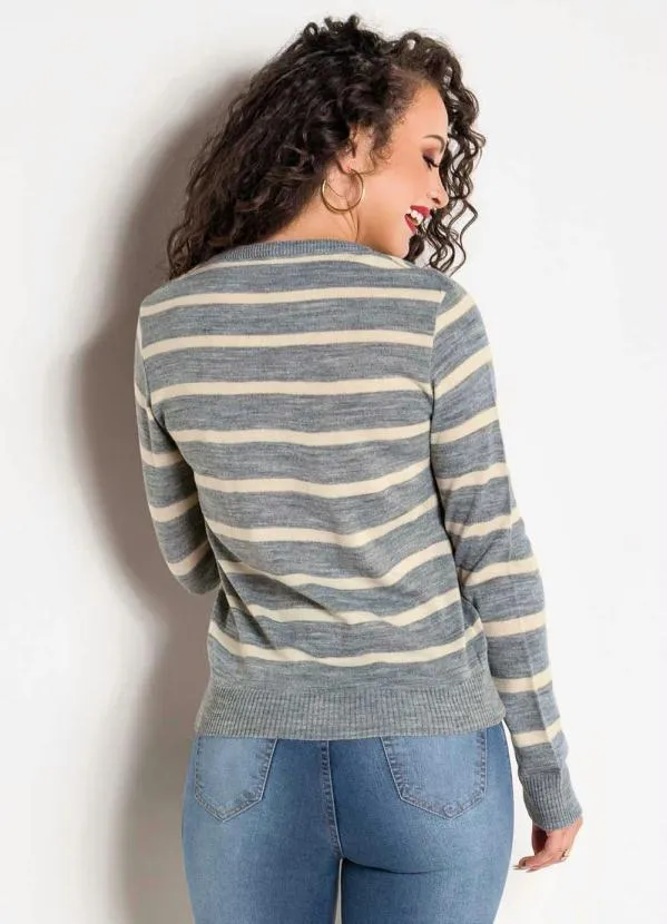 Rosalie - Blusa em Tricô Listrada Janine 2