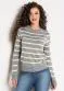 Rosalie - Blusa em Tricô Listrada Janine - variação: Listrada