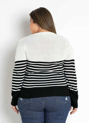 Rosalie - Blusa em Tricô Listrada - ROSALIE
