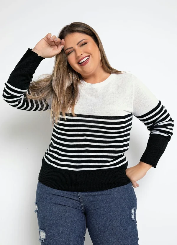 Rosalie - Blusa em Tricô Listrada 3