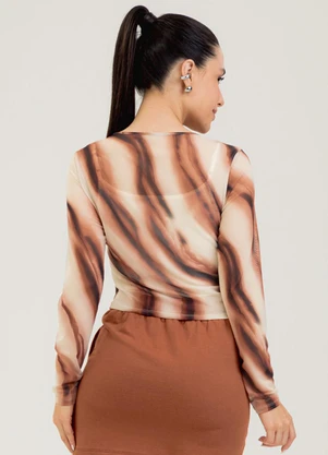 Cativa - Blusa em Tule   Off White - CATIVA