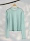 Gris - Blusa em Tule Marrom Escuro - variação: Verde Claro