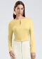 Gris - Blusa em Viscose Marrom Escuro - variação: Amarelo Claro