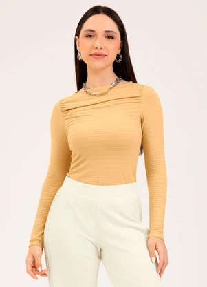Cativa - Blusa em Viscose  Amarelo Claro - CATIVA
