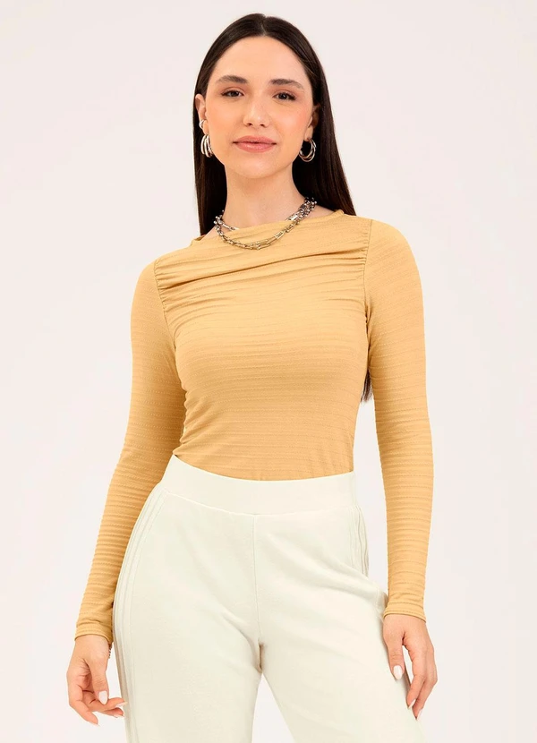 Cativa - Blusa em Viscose Amarelo Claro
