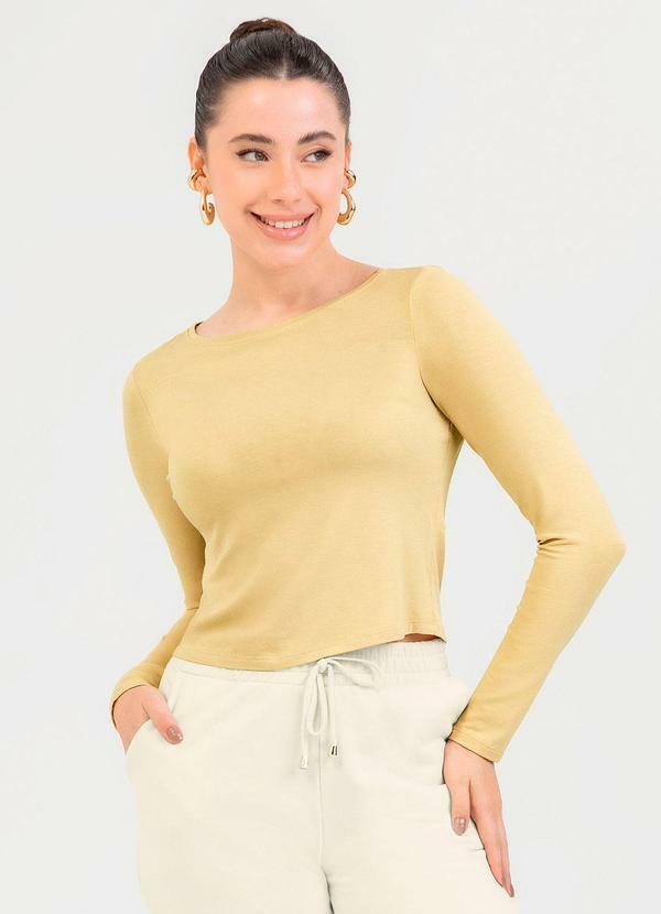 Cativa - Blusa em Viscose Amarelo