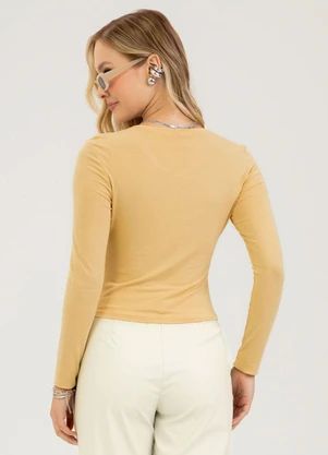 Cativa - Blusa em Viscose Amarelo - CATIVA