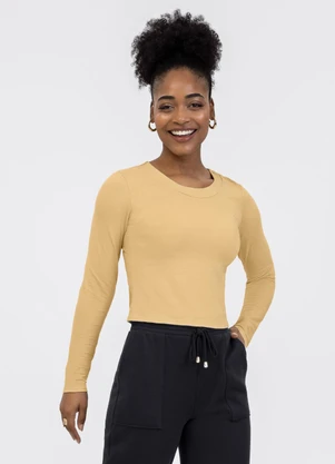 Habana - Blusa em Viscose Amarelo  - HABANA