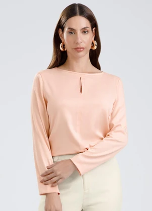 Gris - Blusa em Viscose Laranja - GRIS