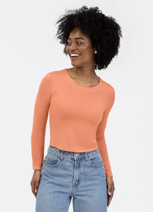 Habana - Blusa em Viscose Laranja - HABANA