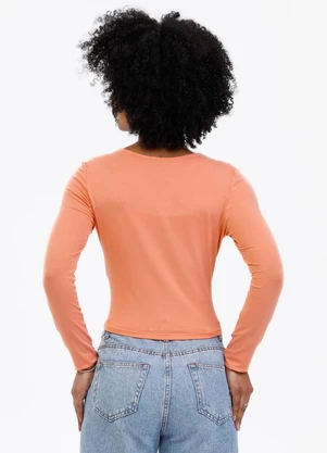 Habana - Blusa em Viscose Laranja - HABANA