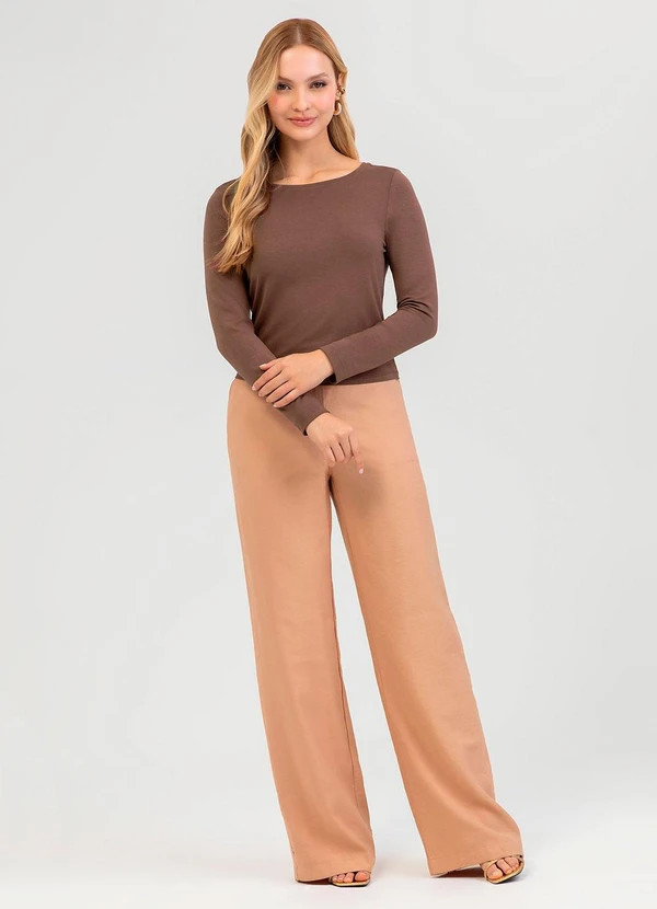 Cativa - Blusa em Viscose Marrom 3