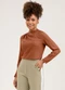 Cativa - Blusa em Viscose  Marrom - variação: Marrom