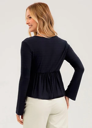 Cativa - Blusa em Viscose Preto - CATIVA