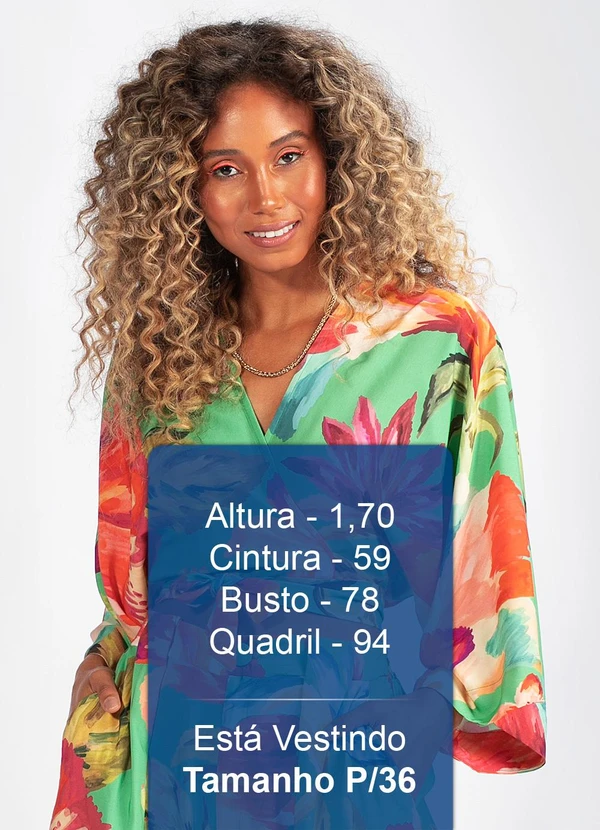 Farm - Blusa em Viscose Tropicarte Verde 5