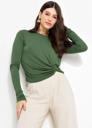 You Premium - Blusa em Viscose Verde - YOU PREMIUM
