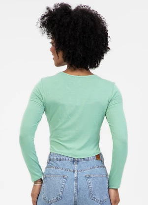 Habana - Blusa em Viscose Verde  - HABANA