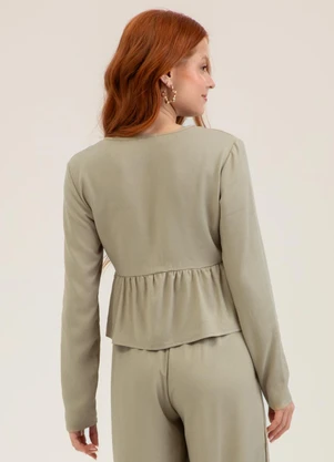 Cativa - Blusa em Viscose  You Marrom Claro - CATIVA