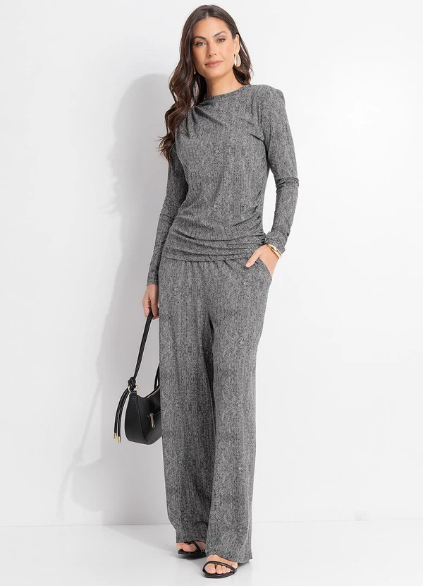 Quintess - Blusa Espinha de Peixe em Malha de Viscose 5