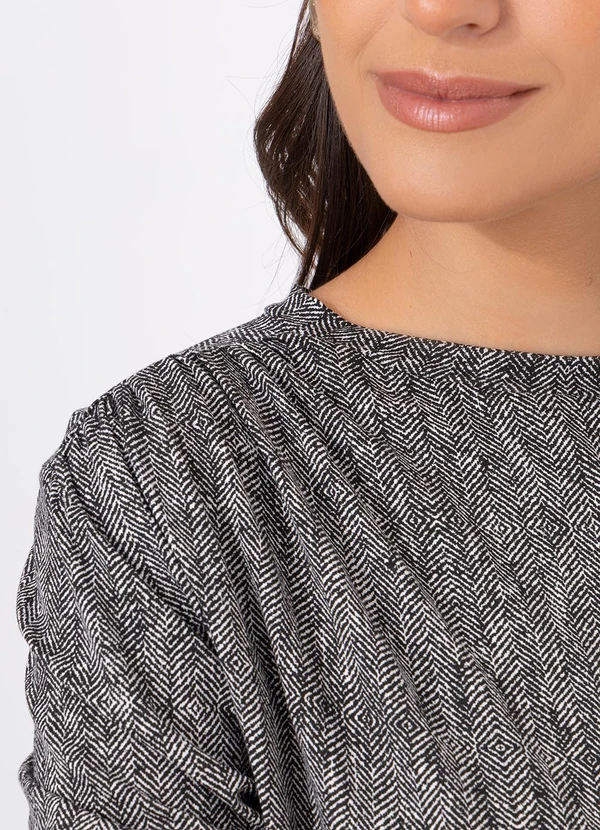 Quintess - Blusa Espinha de Peixe em Malha de Viscose 6