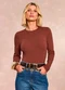 Doce Trama - Blusa Ethnic Blur em Ribana Branco - variação: Marrom