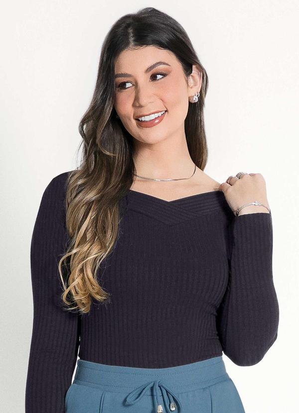 Habana - Blusa Feminina Adulta Conforto Preto