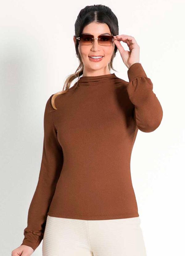 Habana - Blusa Feminina Adulta Estilosa Marrom