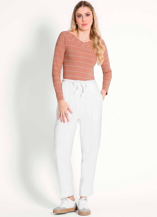 Habana - Blusa Feminina Adulta Sofisticada Marrom 2