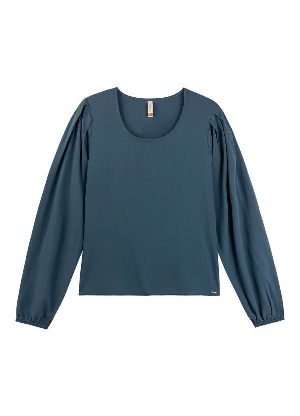 Marialícia - Blusa Feminina Adulto Azul 3