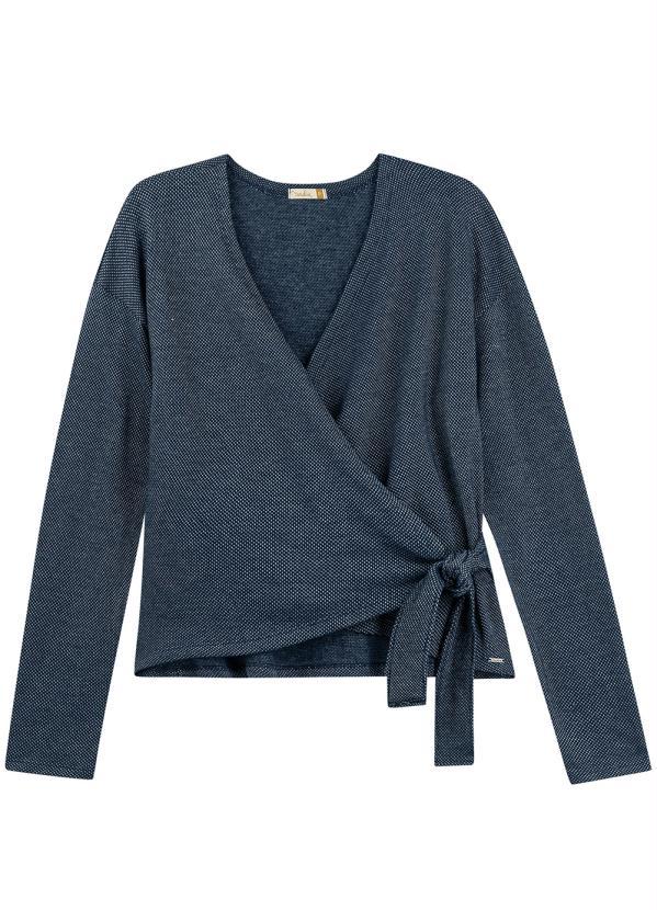 Marialícia - Blusa Feminina Adulto Azul 3