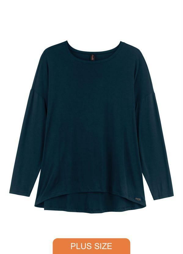 Maelle - Blusa Feminina Adulto Azul