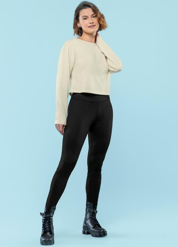 Marialícia - Blusa Feminina Adulto Bege 2