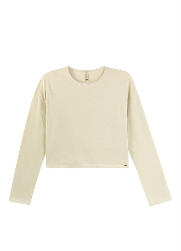 Marialícia - Blusa Feminina Adulto Bege 3